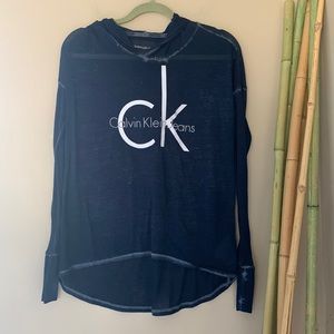 Calvin Klein Jeans Mesh Like Layering Hoodie
